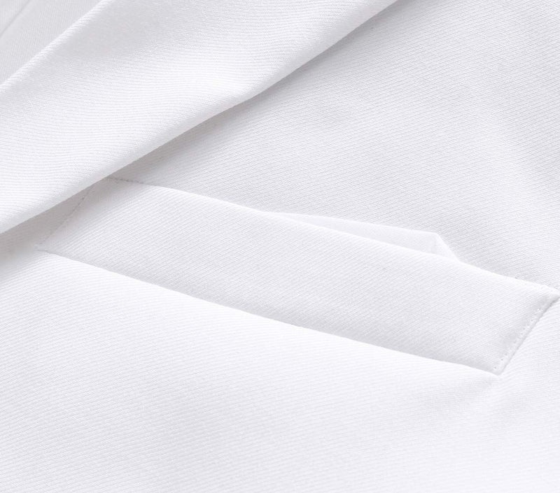 UNINUKOO Mens Blazer Jacket Casual 2 Buttons Suit Jacket Single Breasted Sport Coats Modern Wedding Tux Blazer US Size 42 White - Image 5